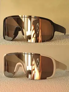 Two Pairs Sporty Large Frame Glasses, Ideal for Cycling Hiking Beach Vacations Mountain Biking Sports Events Driving Motorcycle, Cycling Sunglasses