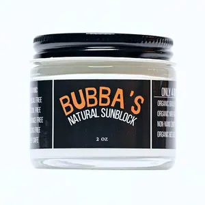 Organic Tallow and Zinc Sunblock - 2oz for Facial Sun Protection - Coconut