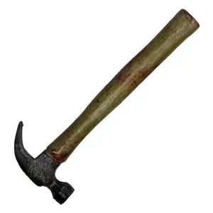15" Realistic PU Foam Hammer Toy LARP Halloween Larping Cosplay Costume Horror Fancy Dress Prop with Strong Latex Coating and Flexible Fiberglass Core