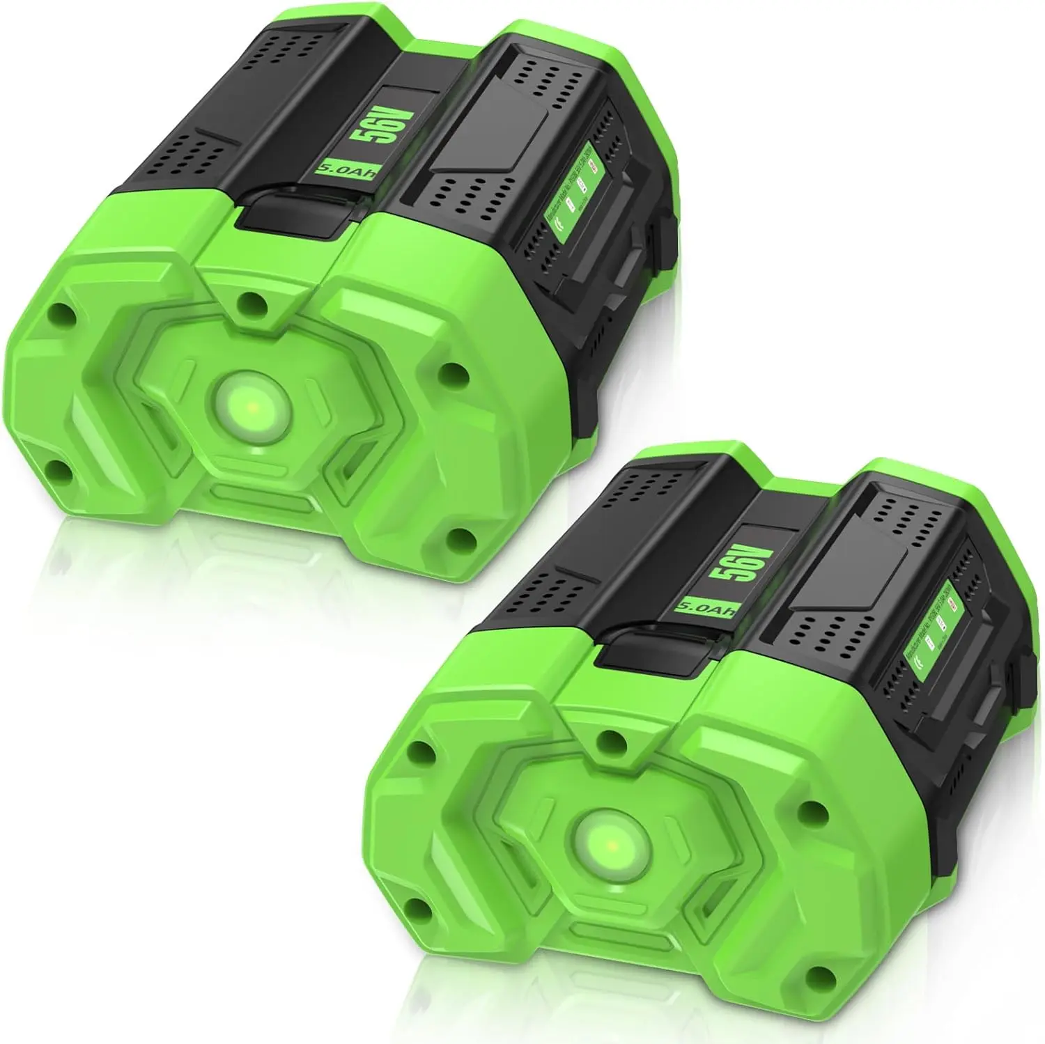 2Pack 5.0Ah 56V Lithium-Ion High Output Replacement Battery for EGO BA2800 BA4200 Series Cordless Blower & Power Tools, Safe, Efficient, High-Capacity, High Output Battery