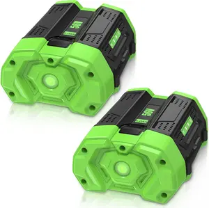 2Pack 5.0Ah Lithium ion Replacement for EGO 56V Battery BA2800 BA4200 series  Blower Cordless Power Tools Safety Longer Efficient High Capacity