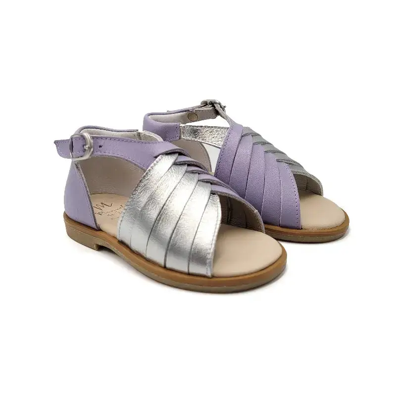 Manuela De Juan Loles Lilac Silver Sandal S3021