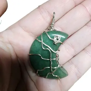 wrapped aventurine moon