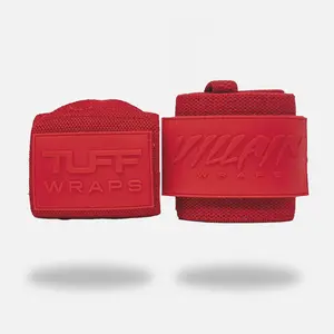16" Villain Wrist Wraps - Solid Red