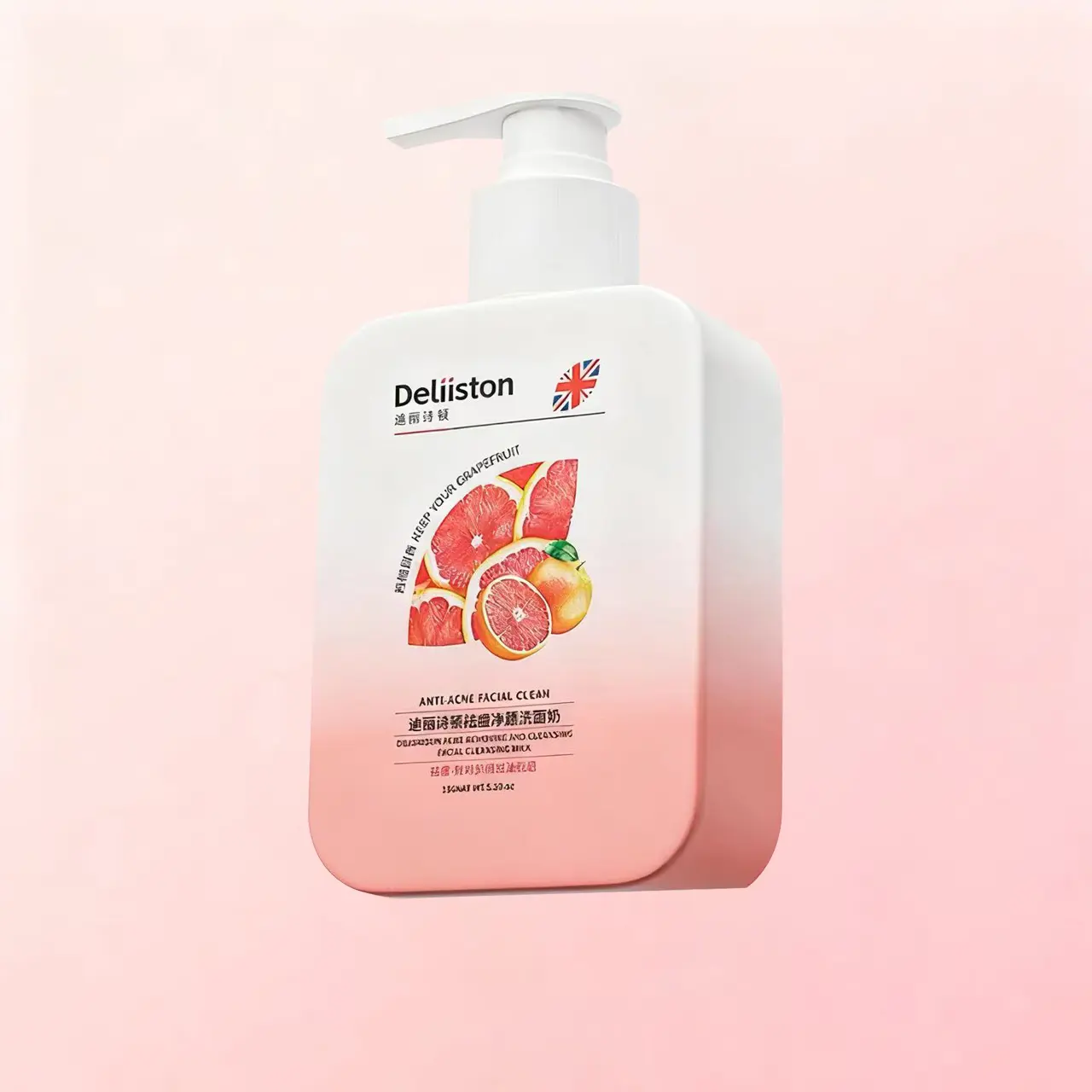 Deliiston 10% Benzoyl Peroxide Foam Facial Wash - Maximum Strength Antibacterial Facial Cleansing for Acne-Prone Youth Skin, Regular Edition Bottle with No Harsh Added Ingredients for Fresh, Clean Feel