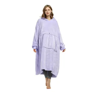 Catalonia Full Body Oversized Blanket Hoodie Sweatshirt, Extra Long Wearable Fleece Pullover, Gift for Adult Men Women Wife Girlfriend