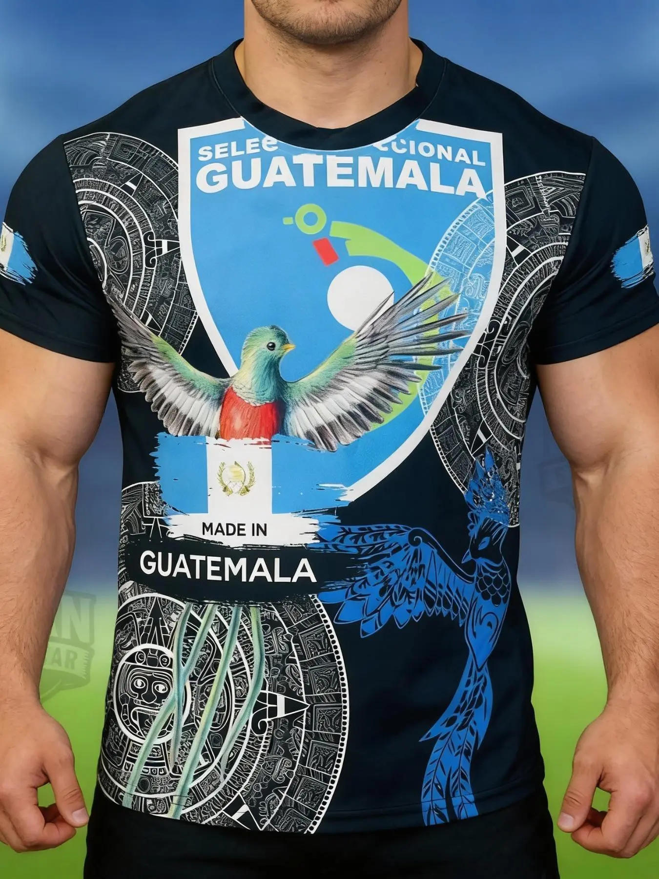 Guatemala football black jersey, Guatemala, unisex, football shirt, Jersey Shirts, Sports Jersey, Football Jerseys, Soccer Jersey, Short Football Jerseys. Breathable, comfortable, soft fabric with printed logo.