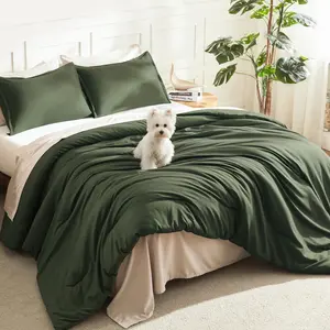 Litanika 3-Piece Lightweight Comforter Set, Soft All Season Fluffy Bedding Set, Oversized King & Multi-Sizes, Multi-Color(1 Comforter & 2 Pillowcases)