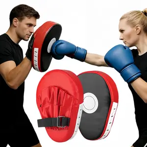 1/2Pcs Boxing Pads Taekwondo Curved Punching Pad for Adults Kids Training Wear Resistant PU Material Thickened Inner Liner Shock Absorbing Foam Ergonomic Design