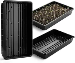 Mr. Pen Plastic Growing Trays 5Pack 17x10x2.4 Lightweight Plant Seedling Tray for Indoor Outdoor Gardening Microgreens Propagation Trays