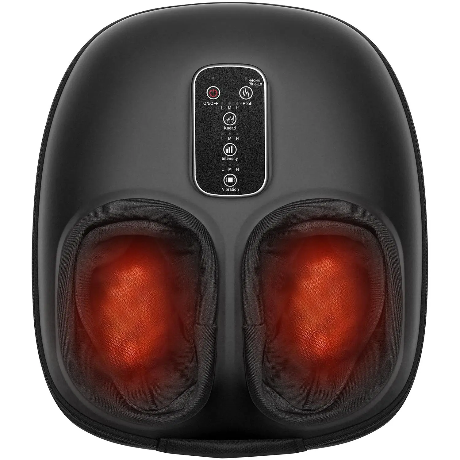 Cotsoco Shiatsu Foot Massager Machine with Heat & Air Compression - 3D Full Wrap Deep Kneading for Tired Muscles & Plantar Comfort - Portable Quiet Design with Removable Zippered Foot Sleeve - Ideal Gift