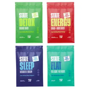 STATE LAB Complete Oral Strips Set Sleep Energy Flat Detox Vegan Gluten Free Sugar Free Fast Acting Formulas