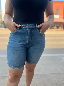 Judy Blue Bahamas Tummy Control HW Shorts jeans