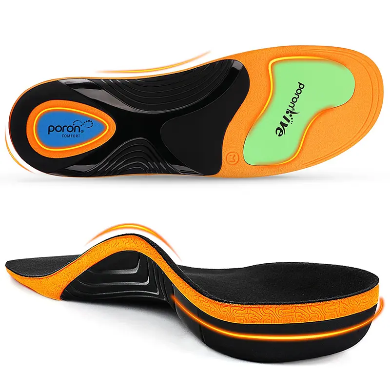 Ailaka Orthopedic Tactical Shoe Insoles - PU/TPU/Gel Cushion Arch Support, Shock Absorbing Sole, Plantar Fasciitis Relief, Ultra Soft Acupoint Massage, Trim-Fit, Invisible Height Lift, Comfort, Footwear, Supportive Soles, Arches Insoles & Heel Liners, Con