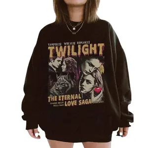 Vintage Twilight Sweater, Twilight Saga Fan Sweatshirt, Comic Vampire, Book Lover Twilight Gift