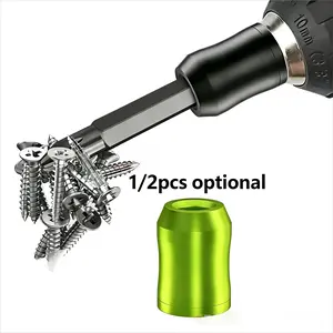 Strong magnetic screw ring, 1/4 inch/6.35mm universal magnetic screw ring drill bit, used for hexagonal screwdriver and power drill bit screw ring power supply position, Magnetic Screwdriver Tools, High Magnetic Screwdriver, Hardware