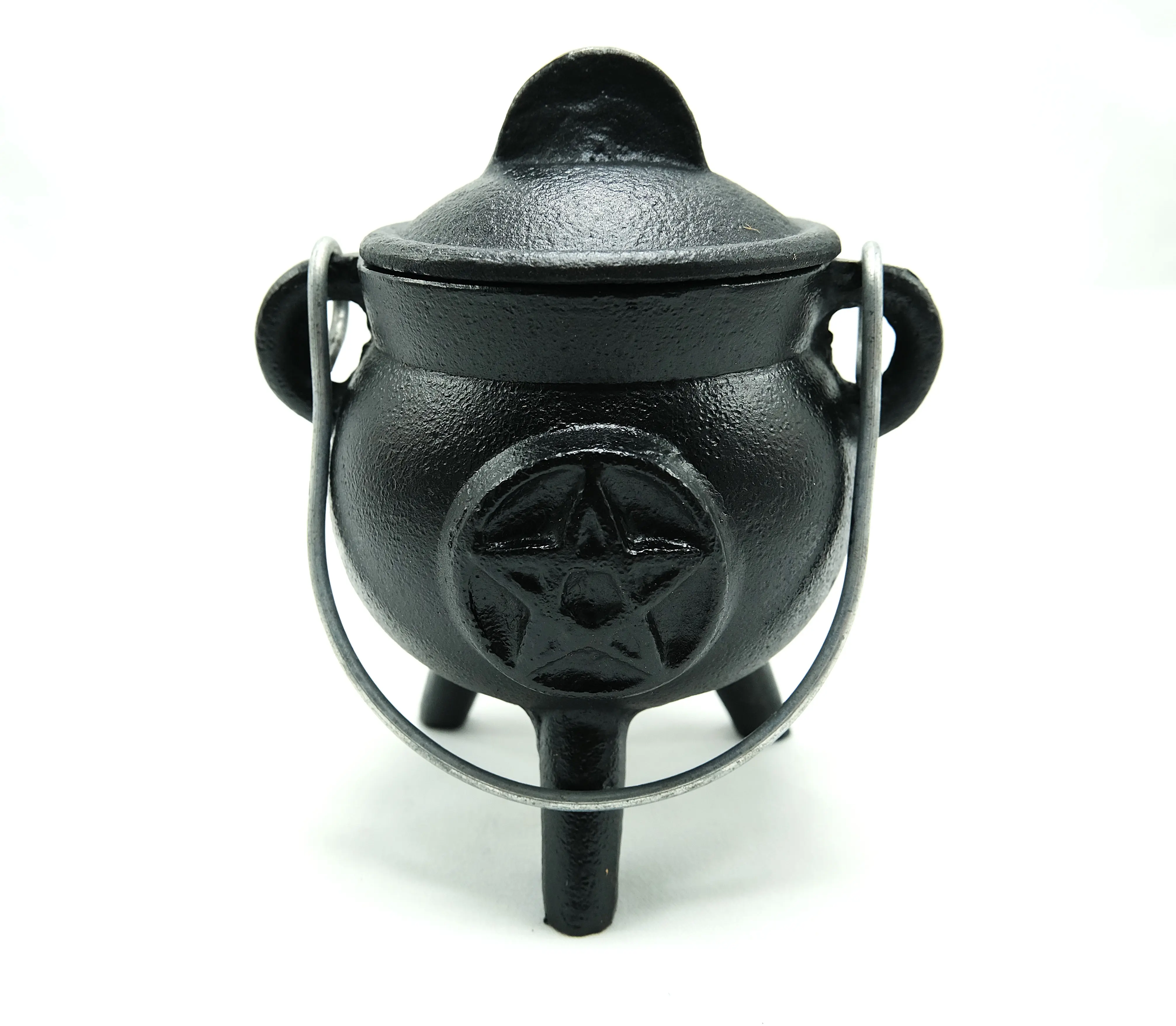 Mini Cast Iron Cauldron | Pentacle, Triple Moon, or Plain | Various Sizes  Decor