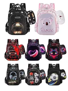 Lightweight waterproof large capacity multi-functional load-reducing spine-protecting primary school student backpack