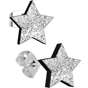 Starstruck Sparkle Glitter Star Stud Earrings