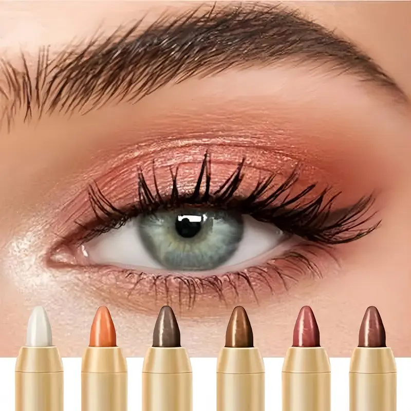Luxury Pearl Eyeshadow Pencils Set Cosmetics Waterproof High Glossy Eye Shadow Stick Easy To Apply Sleeper Silkworm Pen Beauty Long Lasting Makeup