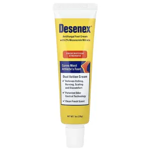 Desenex Antifungal Foot Cream with 2% Miconazole Nitrate, Clean Fresh, 1 oz (28 g)