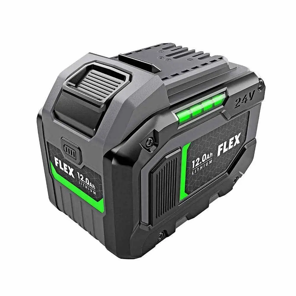 Flex FX0231-1 24V 12.0Ah Lithium-Ion Power Tool Battery, 160W, 280W, with Fuel Gauge and Dual-Sided Fuel Gauge
