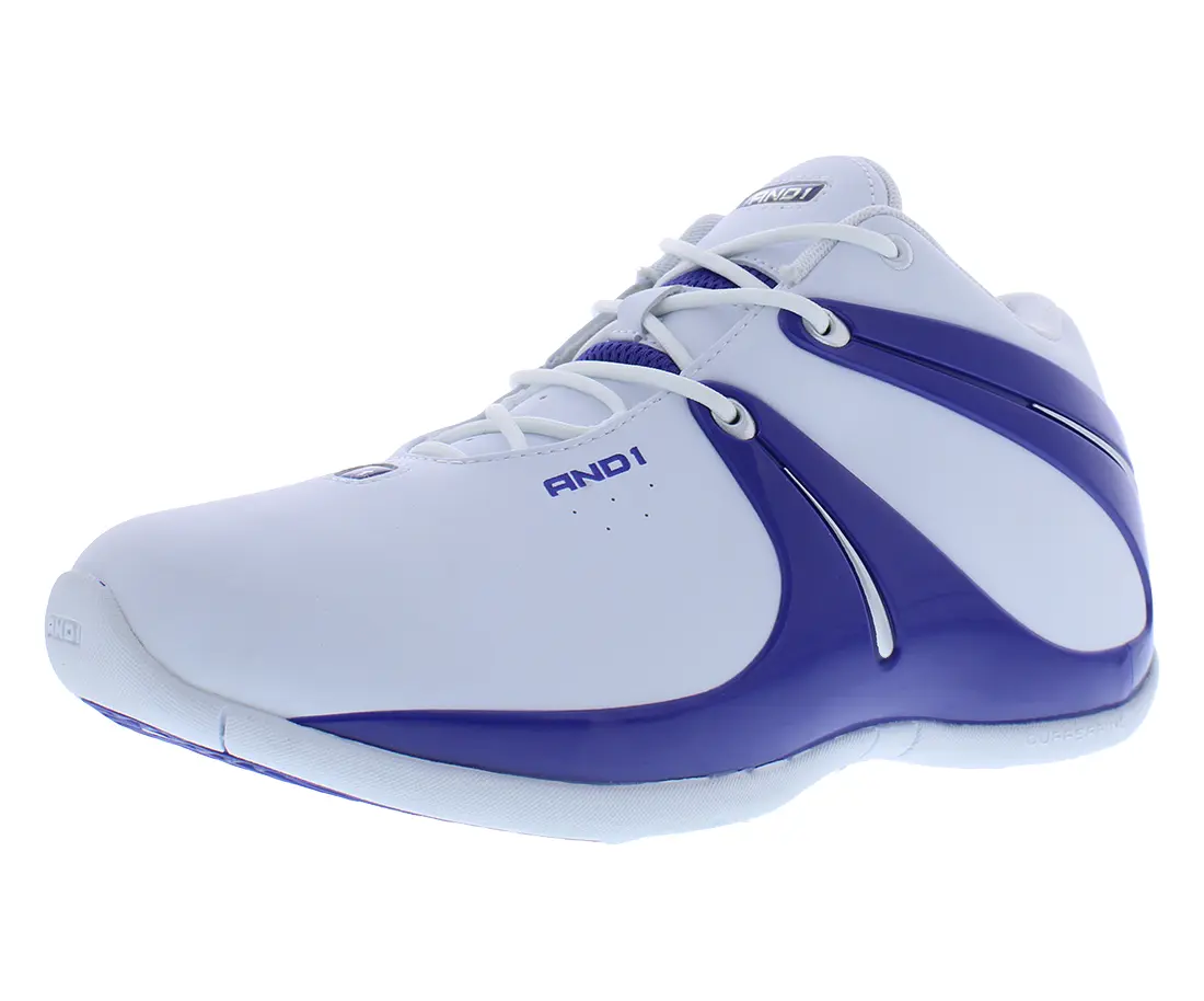 AND1 Rise Men's High-Top Basketball Shoes, Lace-Up Athletic Trainer Footwear for Sports and Casual Wear, Sneaker, Sports Shoes, Basic, Us Sizes