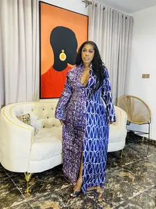 Tife – Adire Shirt Dress | 62" Length | Size S–L | Loose Fit | Handmade African Boubou - One Size