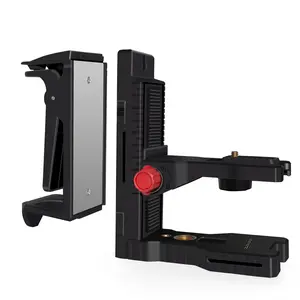 Zokoun Multifunctional Magnetic Bracket with Spring Clip Laser Level-Alternative to A Standard 1/4"and 5/8"Thread,Fully-Adjustable Magnetic Pivoting Base to 360 Degree for Wall & Ceiling Mount(LB02)