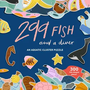 299 Fish (and a Diver) 300 Piece Puzzle: An Aquatic Cluster Puzzle -- Léa Maupetit, Game