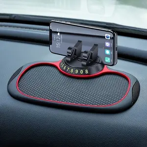 Multifunctional Car Anti-slip Pad with Phone Holder, 360° Rotatable Car Dashboard Phone Holder, Silicone Car Dashboard Anti-slip Pad, Car Accessories