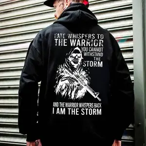 I Am The Storm Warrior Quote Hoodie – Strong Mindset Graphic Hoodie for Men Unisex Hoodies