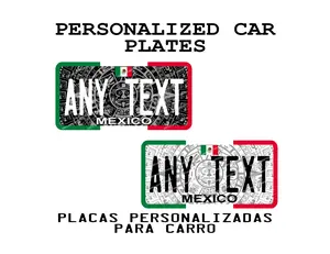 Custom Car Plate azteca, Car Plate Decorative Sol Azteca