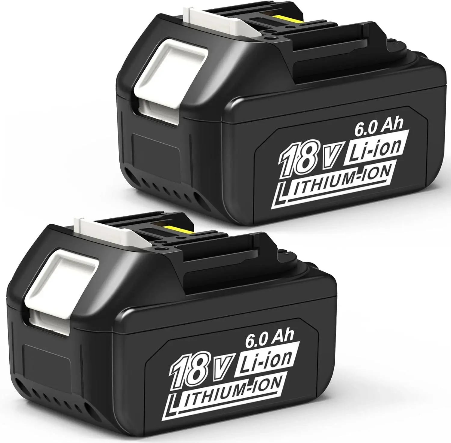 2 PACK 6.0Ah 18v Lithium Battery Replacement for Makita BL1860 BL1860B BL1850 2 PACK 6.0Ah 18v Lithium Battery Replacement for Makita BL1860 BL1860B BL1850