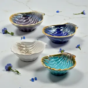 Ceramic Clam Trinket Dish – Surprise Color