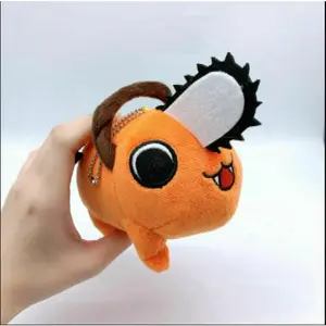 10cm Cartoon Chainsaw Man Pochita Plush Toy Anime Denji Stuffed Animals Dolls Keychains Pendant Toys For Children Birthday Gifts