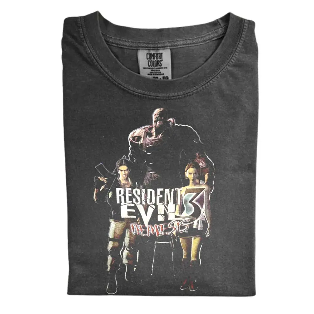 The Vintage Resident Evil 3 Nemesis Comfort Color Shirt, Survival Horror Game Shirt, Nemesis Jill Valentine Shirt, Vintage Game Shirt, Retro Resident Evil Gaming Shirt, Gift for Men, Gift for Women, Crew Neck T-shirt, Trending T-shirt