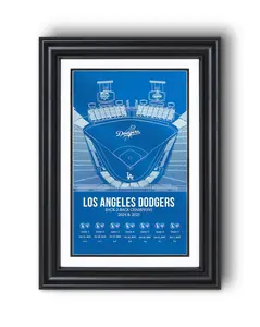 [Unframed] 2025 Los Angeles Dodgers BACK-TO-BACK  Dodgers Stadium World Series Edition