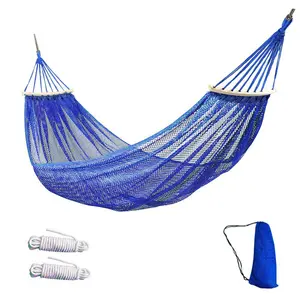 Camping Hammock 100 x 51 Inch, Heavy Duty Portable Hammock Holds Up to 500 LBS, Breathable Soft Fabric , for Outdoor Indoor Patio Backyard Camping