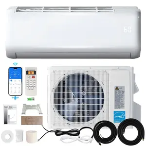 [Ships in 2 Boxes] AMERLIFE 9000 BTU-36,000BTU Mini Split Air Conditioner Heat Pump, Inverter Ductless AC, Cools up to 450-2500 Sq. Ft, Energy-Efficient with Self-Cleaning,