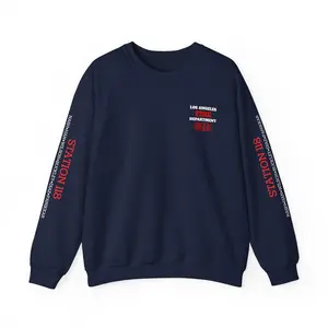 9-1-1 TV Show Fire Department Embroidered Crewneck Sweatshirt | Cozy Unisex Apparel, Casual Wear, Station 118, 911 Sweater