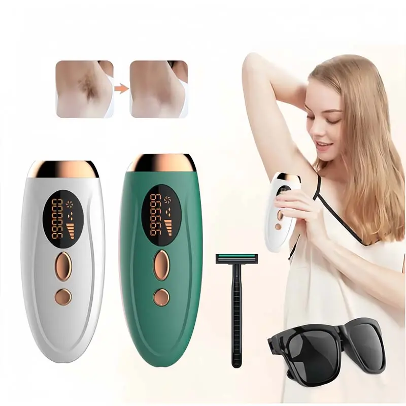 Women's At-Home IPL Laser Hair Remover - Pain-Free Ice Tech Full Body Hair Removal Tool for Long-Lasting Results