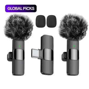 Wireless Lapel Microphone with Noise Reduction, Plug-and-Play Phone Mic for iPhone and Android, Professional Recording Mic for Live Streaming, Shorts Videos, Vlog, Interview, Online Classes, Lavalier Mic
