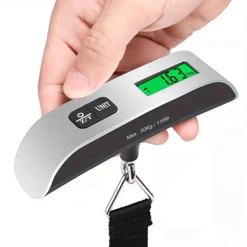 Handheld Scale Luggage Scale T-Shaped Electronic Postal Scale 110.23lb Hand-Pull Hanging Scale for Accurate Weighing