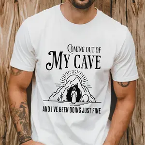 Coming Out of My Cave Jesus Shirt – Funny Easter Meme Tee, He Is Rizzen Christian Lyric Shirt