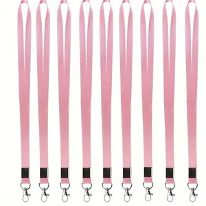 5pcs Pink Fashionable Colorful Lady Keychain Set - Perfect for Office ID Badge Holders and Cruises - Rotating Hook for Easy Access