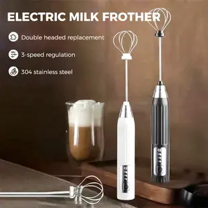 Milk Frother Electric Egg Beater USB Charging Mixer for Coffee Drink Portable