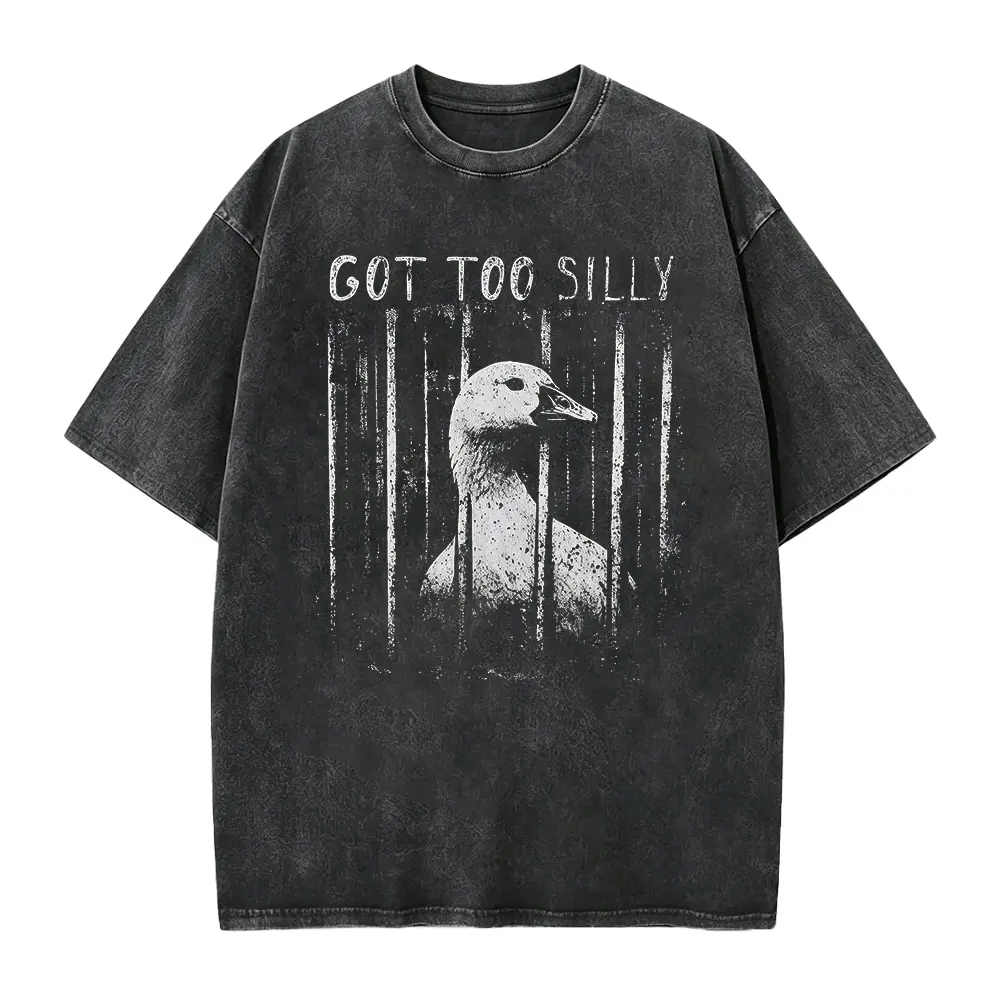 Funny Meme Shirt, Got Too Silly, Oversize, Womens, Mens,