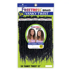 FreeTress Crochet Braids 5X Yanky Twist 12"