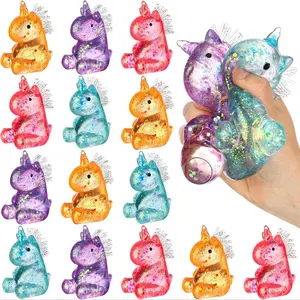 Unicorn Maltose Fidget Toy, Sensory Stress Relief Soft Ball for Adults & Kids, Party Favor Prank Squeeze Toy, Anti-Anxiety Hand Pressure Reliever Squishies